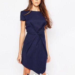 Liquorish Envelope Dress in Jacquard